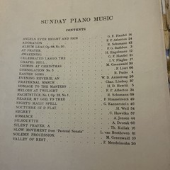 Sunday Piano Music Theodore Presser Sheet Music Book 1913 Sacred Religious
