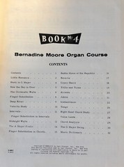 Bernadine Moore ORGAN COURSE BOOK No. 4, Hammond Organ Edition 1963