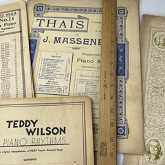 2 Pounds of VTG Antique Sheet Music for Crafts Scrapbooking Color & BW Print