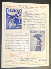 1924 Foxtrot Sheet Music Alley Cat Orange Moon What Does the Pussycat Mean