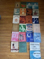 Vintage Music Booklets for Piano & Guitar Lot of 22 Various Brands