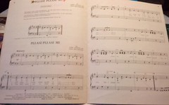 Vintage Beatles sheet music book. Easy for piano. Six songs 19 pages.