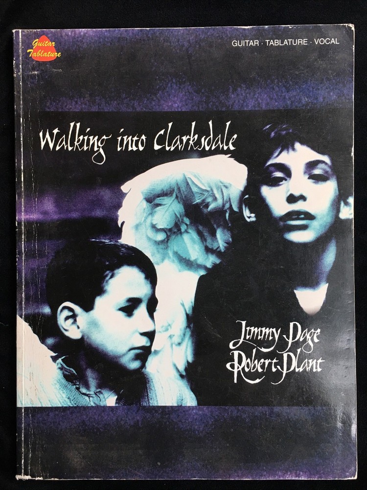 Jimmy Page Robert Plant UK Press Walking Into Clarkdale Guitar TAB 1998 Vintage