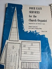 x4 LOT 1948-59 Organ Sheet Music Books Hymns Wurlitzer Lowrey Hammond Schuler