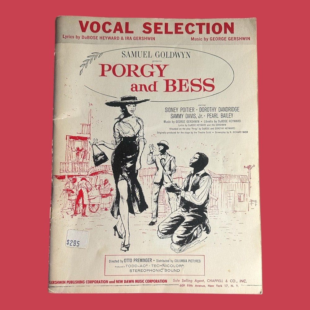 Porgy and Bess Vocal Selection Gershwin 1959 Film Sheet Music Sidney Poitier