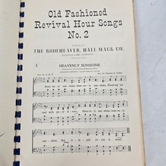 Old Fashioned Revival Hour Songs No 2 Gospel Choir Piano Songbook 1955 Vintage