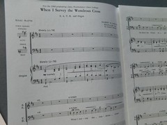 When I Survey The Wondrous Cross – 1970 sheet music – SATB Vocal & Organ – Marti