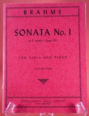 Braham&rsquo;s Sonata F Minor Opus 120 E Flat Major Viola Piano Lot of 2 PB Books IMC