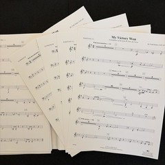My Victory Won Todd Stalter Concert Band Complete Set Score Parts Grade 3.5
