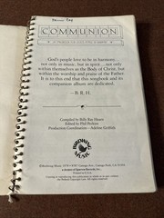 Communion – A Songbook for God’s People in Harmony 1978 Spiral Bound Hymnal