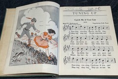 TUNING UP THE WORLD OF MUSIC Ginn 1936 Children Primer Illustrated 176p Textbook