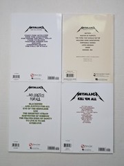 Metallica Guitar Tab Book Lot of 4 Songbook Tablature Lightning Kill Em All +