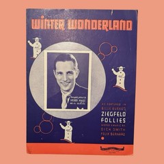 Winter Wonderland 1934 Sheet Music VtG Ziegfeld Follies Sherry Magee Orchestra