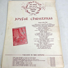 World Famous Christmas Songs Piano Vocal Red Songbook Music Songs 1957 Vtg MCM