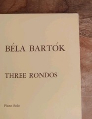Béla Bartók – Three Rondos Piano Solo Vintage 1957 Boosey & Hawkes Sheet Music.