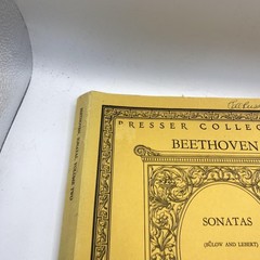 Vintage Theodore Presser Beethoven Sonatas Volume Two Piano Sheet Music Yellow