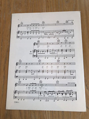 1974 « Feelings » Sheet Music – Morris Albert – Lyrics in English, Spanish