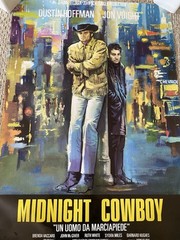 Vintage poster Midnight Cowboy,Italian Edition, Dustin Hoffman,Jon Voight