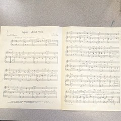 United Music Corporation April And You Easy Listening Piano Sheet Music