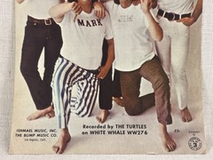 Rare! Elenore- The Turtles Cover- Sheet Music 1968 The Blimp Music Co. LA Cali