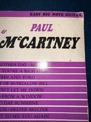 51 by John Lennon & Paul McCartney Easy Big Note Guitar