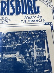 RARE Antique Dear Old Harrisburg Pennsylvania Sheet Music Book 1924 Original PA
