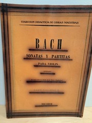 Bach Sonatas & Partitas Violin Solo Book 60ppg