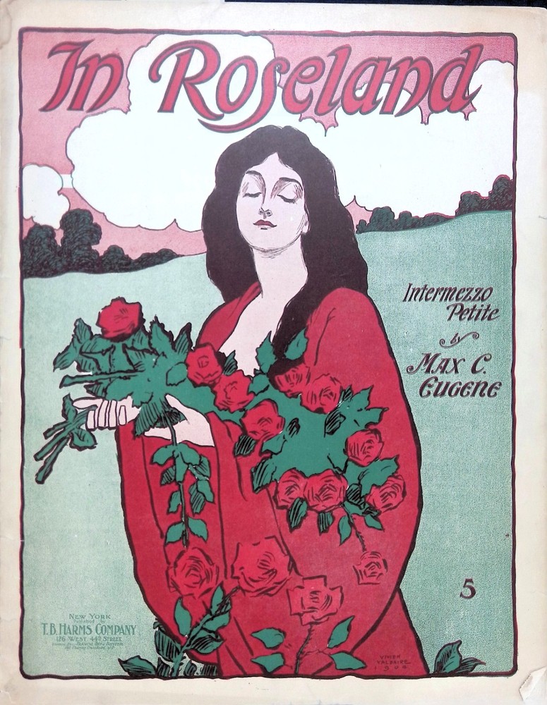 In Roseland Sheet Music Advanced Piano Solo Max Eugene Intermezzo Petite 1904