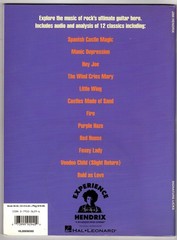 JIMI HENDRIX Guitar Signature Licks 1996 songbook+CD by Andy Aledort HAL LEONARD