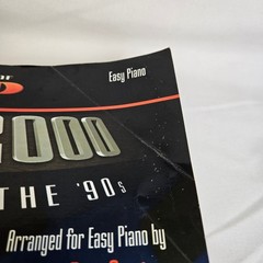 Ten Years of Pop Songs 1990-2000 Songbook Arranged Easy Piano Dan Coates Vintage