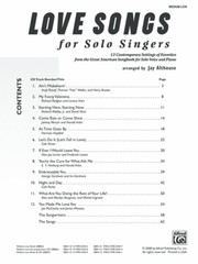 LOVE SONGS FOR SOLO SINGERS MEDIUM LOW VOICE MUSIC BOOK WITH PIANO BRAND NEW
