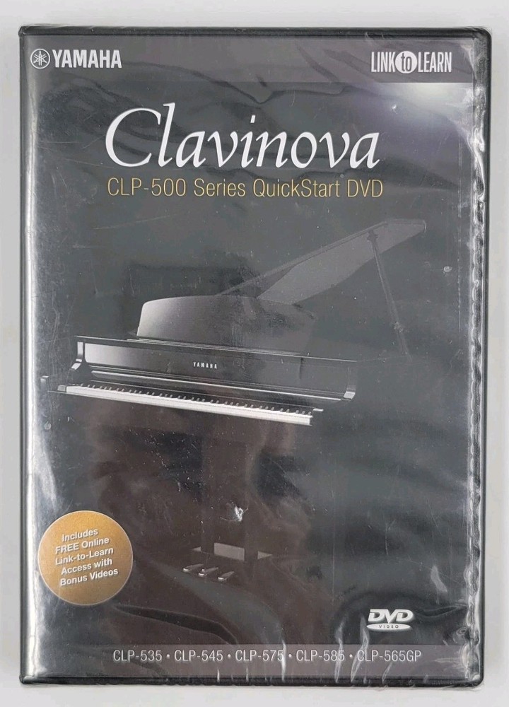 Yamaha Clavinova CLP-500 Series QuickStart DVD NEW & SEALED