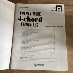 VINTAGE Twenty-4 More 4-Chord Favorites Chester Nordman Organs Hansen 1965 G249