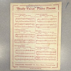 Theodore Presser Co. Our Flag Myra Adler Patriotic Piano Sheet Music