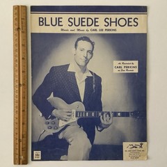 Carl Perkins “Blue Suede Shoes” 1956 Sun Records Vintage Sheet Music