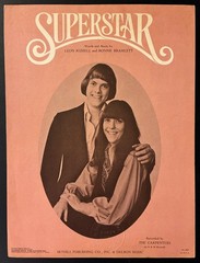 1971 CARPENTERS « SUPERSTAR » SHEET MUSIC – POP ROCK ERA – LEON RUSSELL