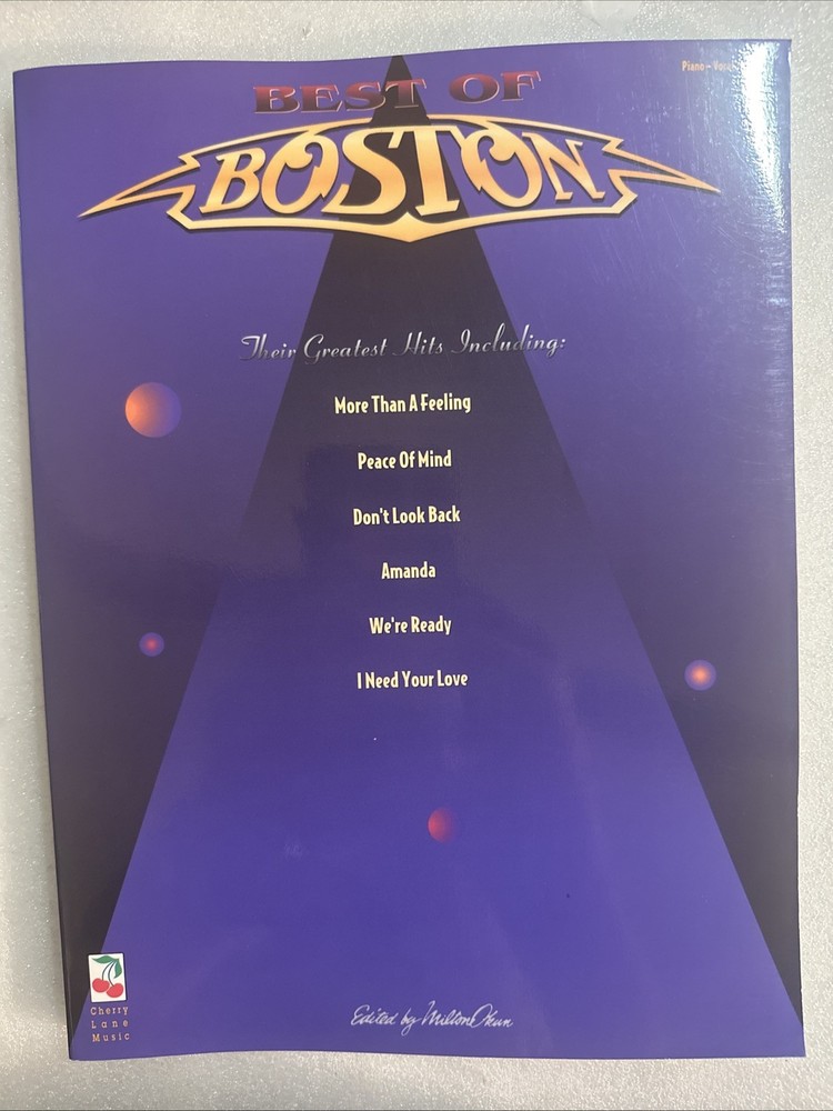 Best of Boston Piano-Vocal-Guitar Guitar Notation Book