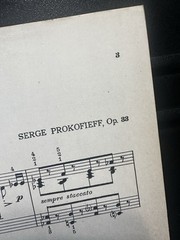 Prokofieff Marche from Opera Love for Three Oranges Piano Voice Sheet Music 1943