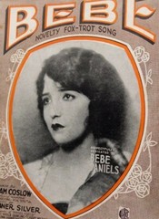 1923 BEBE, JAZZ FOX TROT SAM COSLOW BEBE DANIELS ORIGINAL SHEET MUSIC