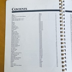 The Library of Piano Classics Amsco Spiral Bound Sheet Music Book Vintage 1987