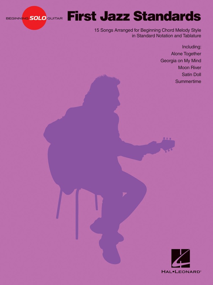 First Jazz Standards Beginning Solo Guitar Tab Sheet Music Lyrics 15 Songs Book