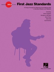 First Jazz Standards Beginning Solo Guitar Tab Sheet Music Lyrics 15 Songs Book