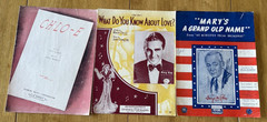 Mixed Lot of 80+ Vintage 1920&rsquo;s-1930&rsquo;s Piano Vocal Sheet Music. Folk, Pop, Etc.