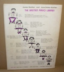 1976 Vintage Sheet Music Piano Lessons by James Bastien Level 1 Bastien Library