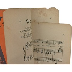 When Your Hair Has Turned To Silver Feat by Luigi Romanelli Vintage Sheet Music