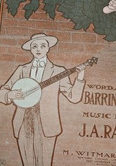 Antique Birdie Sheet Music Cover Art Nouveau 1900s Witmark Perfect For Framing