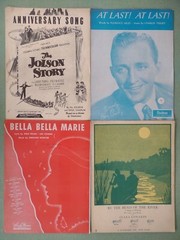 Sheet Music 1940s 1950s Bing Crosby Hank Williams Andrews Sisters Lot of 20
