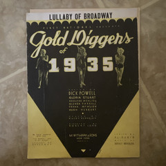 M. Witmark & Sons Lullaby of Broadway Sheet Music Voice & Piano MPN 17910