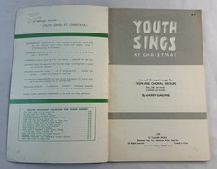 Youth Sings at Christmas Harry Simeone Choral Choir Songbook Music Book 1960