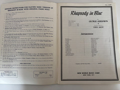 Rhapsody in Blue for Concert Band, George Gershwin/Ferde Grofe: Full Score 1938